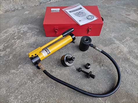 30mm round hole hydraulic punch tool set
