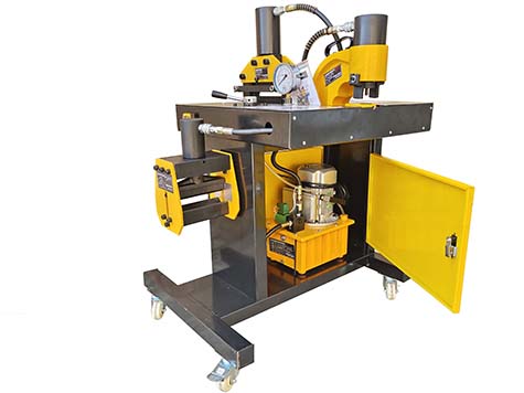 DHY hydraulic bending cutting and hole punching machine