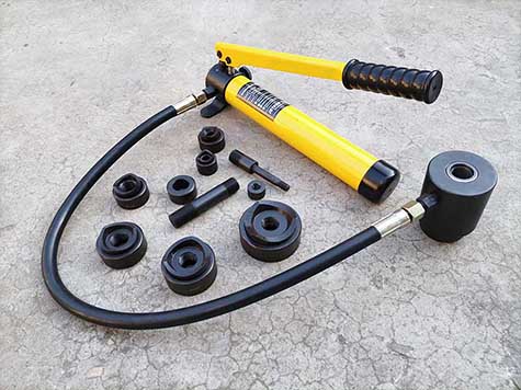 T10D6 hydraulic knockout hole punch driver tool kit 10 ton 6 die