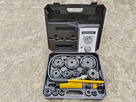 T15D10 hydraulic knockout hole punch driver tool kit with plastic box